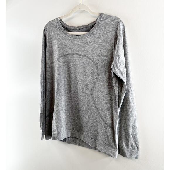 Lululemon Swiftly Relaxed Long-Sleeve Crew Neck T-Shirt Slate Gray 12 - Picture 4 of 6